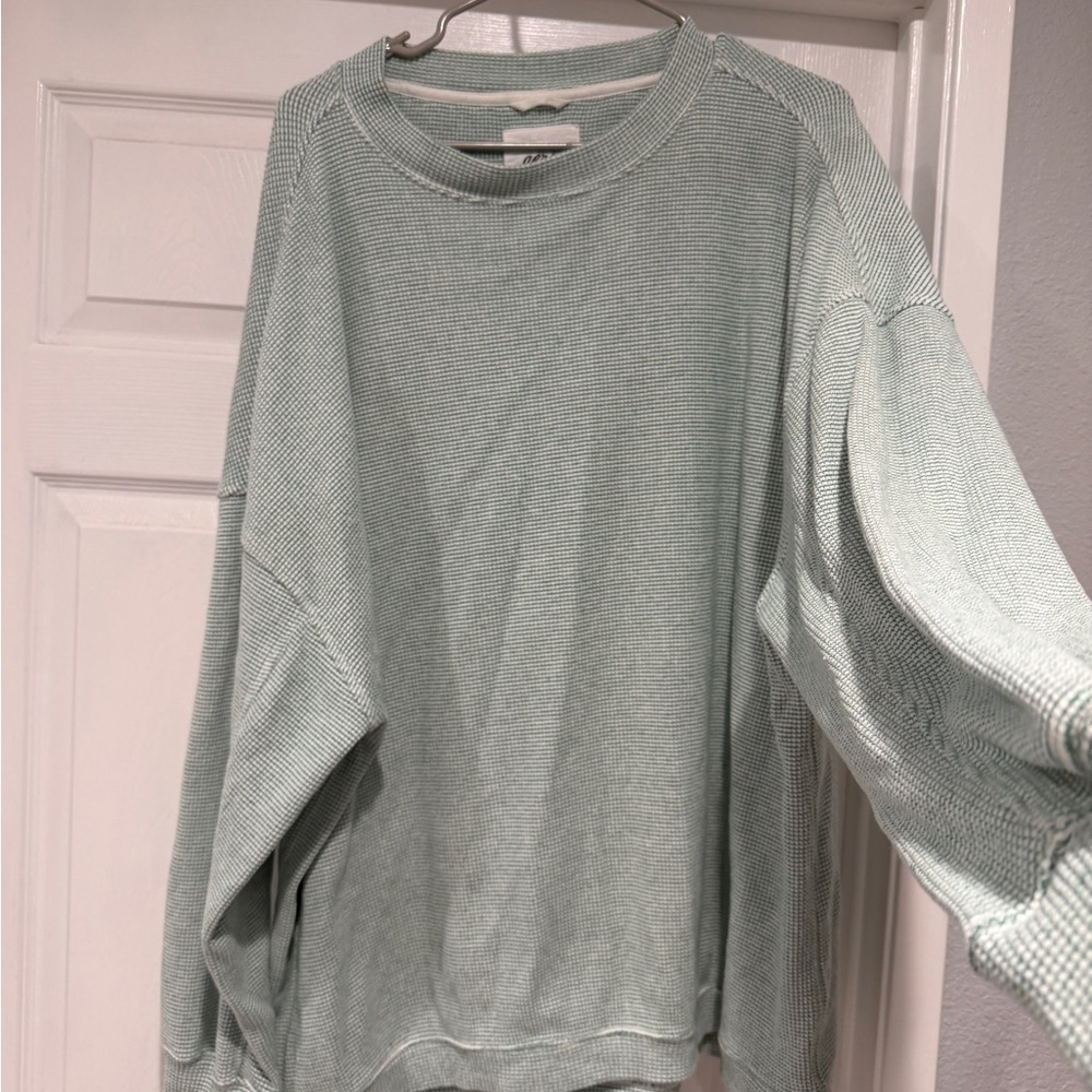 Aerie Green Crewneck Sweater - Picture 2 of 4